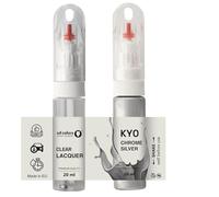 SD COLORS CHROME SILVER KY0 TOUCH UP 20 ML PAINT CONVENIENT BRUSH FOR SCRATCH REPAIR FIX (PAINT+LACQUER)