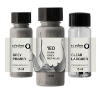 SD COLORS DARK GREY METALLIC 1E0 New Touch Up Paint 15 ML REPAIR SCRATCH CHIP BRUSH COLOR CODE 1E0 DARK GREY METALLIC (PAINT+PRIMER+LACQUER)