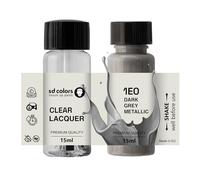 SD COLORS DARK GREY METALLIC 1E0 New Touch Up Paint 15 ML REPAIR SCRATCH CHIP BRUSH COLOR CODE 1E0 DARK GREY METALLIC (PAINT+LACQUER)