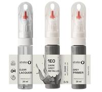 SD COLORS DARK GREY METALLIC 1E0 TOUCH UP 20 ML PAINT CONVENIENT BRUSH FOR SCRATCH REPAIR FIX (PAINT+PRIMER+LACQUER)