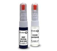 SD COLORS DEEP CRYSTAL BLUE 42M compatible with MAZDA New Touch Up Paint Pen REPAIR KIT 20 ML SCRATCH CHIP BRUSH COLOR CODE 42M DEEP CRYSTAL BLUE (PAINT+LACQUER)