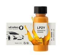 SD COLORS ENERGETIC ORANGE LP2Y 4M P2Y New Touch Up Paint 15 ML REPAIR SCRATCH CHIP BRUSH COLOR CODE LP2Y 4M P2Y ENERGETIC ORANGE (JUST PAINT)