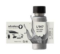 SD COLORS FELGEN SILVER L1H7 ALLOY WHEEL New Touch Up Paint Pen REPAIR KIT 15 ML SCRATCH CHIP BRUSH (JUST PAINT)