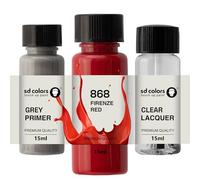 SD COLORS FIRENZE RED 868 New Touch Up Paint 15 ML REPAIR SCRATCH CHIP BRUSH COLOR CODE 868 FIRENZE RED (PAINT+PRIMER+LACQUER)