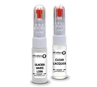 SD COLORS GLACIER WHITE LS9R compatible with VW/AUDI New Touch Up Paint Pen REPAIR KIT 7ML SCRATCH CHIP BRUSH COLOR CODE LS9R GLACIER WHITE (PAINT+LACQUER)