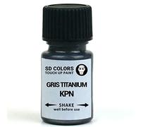 SD COLORS GRIS TITANIUM KPN New Touch Up Paint 8ML REPAIR SCRATCH CHIP BRUSH COLOR CODE KPN GRIS TITANIUM (JUST PAINT)