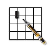 SD COLORS Grout Pen, BLACK Tile Paint Marker: Waterproof Grout Paint, Tile Grout Paint and Sealer Pens, Shower Tile and Floor Tile Grout Sealer, Tip 3mm
