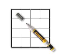 SD COLORS Grout Pen, GREY Tile Paint Marker: Waterproof Grout Paint, Tile Grout Paint and Sealer Pens, Shower Tile and Floor Tile Grout Sealer, Tip 3mm