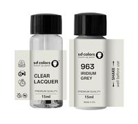 SD COLORS IRIDIUM GREY 963/9963 New Touch Up Paint 15 ML REPAIR SCRATCH CHIP BRUSH COLOR CODE 963/9963 IRIDIUM GREY (PAINT+LACQUER)