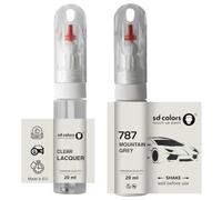 SD COLORS MOUNTAIN GREY 787 TOUCH UP 20 ML PAINT BRUSH REPAIR SCRATCH CHIP (PAINT+LACQUER)
