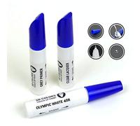 SD COLORS OLYMPIC WHITE 40R GAZ 8624 GOW New Touch Up Paint Pen REPAIR KIT 12ML SCRATCH CHIP BRUSH COLOR CODE 40R GAZ 8624 GOW OLYMPIC WHITE (PAINT+PRIMER+LACQUER)