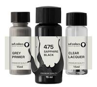 SD COLORS SAPPHIRE BLACK 475 New Touch Up Paint 15 ML REPAIR SCRATCH CHIP BRUSH COLOR CODE 475 SAPPHIRE BLACK (PAINT+LACQUER+PRIMER)