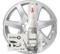 SD COLORS SILVER ALLOY WHEEL New Touch Up Paint 20 ML SCRATCH CHIP BRUSH REPAIR