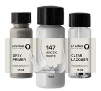 SD COLORS STAR SILVER II 147 82L 82U 83U New Touch Up Paint 15 ML REPAIR SCRATCH CHIP BRUSH COLOR CODE 147 82L 82U 83U STAR SILVER II (PAINT+PRIMER+LACQUER)