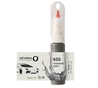 SD COLORS TITANIUM GREY 455 TOUCH UP 20 ML PAINT CONVENIENT BRUSH FOR SCRATCH REPAIR FIX (JUST PAINT)