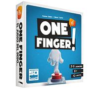 SD GAMES One Finger - Speed Board Game with Cards for 2 to 5 Players Recommended Ages 8 and Up