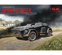 Sd.Kfz. 247 Ausf.B, German Command Armoured Vehicle 1:35 Model Kit ICM