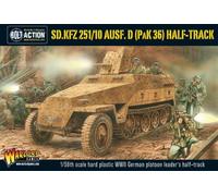 Sd.Kfz 251/10 ausf D (37mm Pak) Half Track - 1:56 / 28mm Plastic Scale Model Half Track by Warlord Games - Highly Detailed World War 2 Miniatures