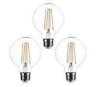 SD LUX G80 LED Edison Bulb Nondimmable 8W 1000lm Equi100W E27 2700K 3PC