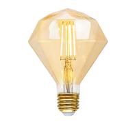 SD LUX LED Bulbs Vintage LED Light Bulbs 5W 500lm Globe ES E27 Dimmable Filament Retro Edison Bulbs Decorative Bulb Warm White 2700k, G95 Pumpkin, Amber, 1pc (110PJZ-Amber, 1)