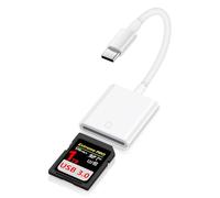 SD Memory Card Reader USB C for iPhone 16 Pro Max/16e/16Pro/16/15 Pro Max/15, Type C Camera Adapter Trail Viewer USB 3.0 High Speed to Memory Card Reader Adapter for Android Samsung, iPad Pro, Macbook