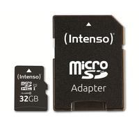 SD MicroSD Card 32GB Intenso SD-HC UHS-I inkl. SD- NEW