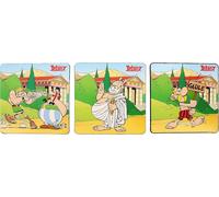 SD Toys Asterix Olympic Games Coasters, Cork, Multicoloured, 3 x 9 x 9 cm, Pack