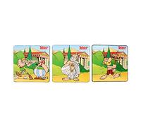 SD Toys Asterix Olympic Games Coasters, Cork, Multicoloured, 3 x 9 x 9 cm, Pack of 6