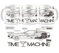 SD TOYS TIME Machine Ceramic Mug Back to The Future, 0, White, 1 Unidad (Paquete de 1)