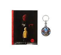 SD TOYS - Notebook with Light IT + Metal Keyring IT - Perfect as a Gift - Horror Fans and Collectors