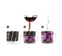 SD Toys Star Wars Leia Thermal Mug, Ceramic, Black, 8 cm