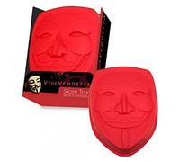 SD Toys V for Vendetta Mask Designed Silicone Cake Mould Tray High Quality