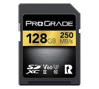 SD UHS-II 128GB Card V60 - Up to 130MB/s write speed and 250MB/s reading speed | For professional Vloggers, filmmakers, photographers and content curators - By Prograde Digital