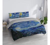 SD09 Double Duvet Cover Set, 100% Cotton, Made in Italy, 250 x 200 cm with Double Flap 50 cm + 2 Pillowcases 50 x 80 cm with Internal Flap, Digital Print