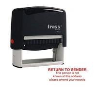SD4U Return to Sender Rubber Stamp- Imprint 13- Self-Inking | Return To Sender - Imprint wording; 58 x 22mm impression, red ink; self-inking for paper and document marking.
