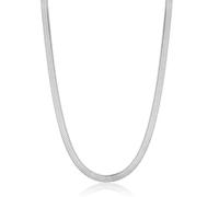 SDA Italian Flat Herringbone Snake Chain Necklace for Women and Men,Tarnish Free Flexible Layering Choker,Color, Size Options, Stainless Steel, No Gemstone, Width:5 mm Length:16 inch, Gold Plated, No
