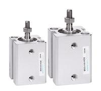 SDA Pneumatic Compact Cylinder Male Thread SDA12 16mm Stroke 5 10 15 20 25 30 35 40 45 50 60mm 1Pcs(Stroke 50mm -SB,Bore 12mm)