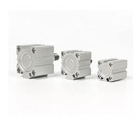 SDA Type Bore 25mm Stroke 5/10/20/25/30/40/50/55/60/65/100mm Double Acting Compact Air Pneumatic Piston Cylinder Female Pneumatic Equipment(Stroke 90mm)