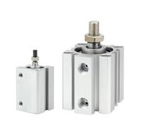 SDA12/16 Square Pneumatic Double Acting Compact Cylinders Bore 12 16mm Stroke 5/10/15/40mm Female/Male Thread 1Pcs(SDA12X15,-B Male Thread)