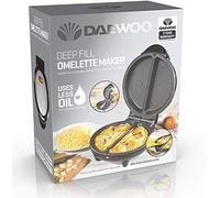 SDA1556 750W Deep Fill Non-Stick Omelette Maker-Cool Touch Handles-Power On/Ready Indicator Lights-Easy to Clean-Stainless Steel and Black Finish, Silver