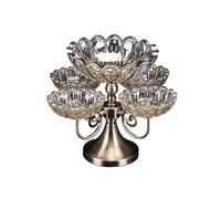 SDA287MZ Birthday Cake Stand High-end Crystal Glass Tiered Cake Stand: Coffee Table For The Living Room, Home Decor(Large)