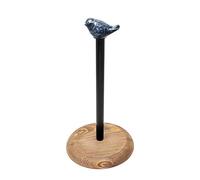 SDA287MZ Kitchen Paper Roll Holder, Blue, Free Standing, Plastic Wrap Bag Storage Rack, Household Cute Bird Tissue Holder