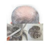 SDA287MZ Mens Wig Bald Spot Hair Patch Toupee 3.15x3.15 Inch Full PU Thin Skin Base Human Hair Topper Replacement Systems