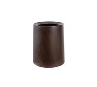 SDA287MZ office Waste Basket - Indoor Outdoor Trash Can Patio Yard Entry Garbage Round Modern Design indoor(Bruin,Small)