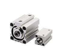 SDA40/50mm Bore Double Acting Pneumatic Air Cylinder 5 10 15 20 30 40 50mm Stroke 1Pcs(Stroke 20mm,BOR40mm)