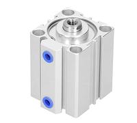 SDA40X40 Pneumatic Air Cylinder, Double Action Aluminum y Air Cylinder, Industrial Thin with PT1/4 ection Pipe Thread, Compact for Macry and Automation Equipment