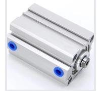 SDA50*5x10-15-20-25-30-35-40-50-SB Small Square Thin Pneumatic Air Compact Cylinder Outer Teeth 1Pcs(SDA50x30-B)