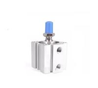 SDA50x5x10-15-20-25-30-35-40-50-SB Small Square Thin Pneumatic Air Compact Cylinder Outer Teeth 1Pcs(SDA50x75-B)