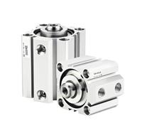 SDA80 Pneumatic air Cylinder SDA Type 80mm Bore 5/10/15/20/25/30/40/50mm Stroke Aluminum Alloy Double Acting Air Cylinder(Stroke 25MM)