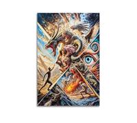 SDAEWUBB Humans Vs Monsters Poster Poster Decorative Painting Canvas Wall Posters And Art Picture Print Modern Family Bedroom Decor Posters 24x36inch(60x90cm)